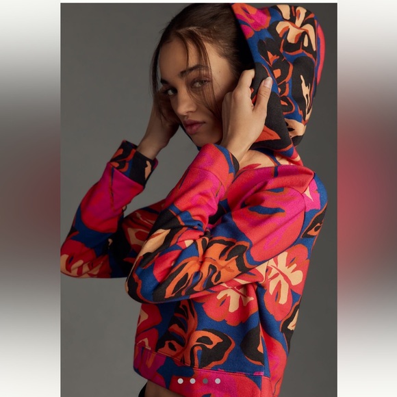 Farm Rio X Anthropologie - Vibrant Multicolor Women's Hoodie - Picture 6 of 9